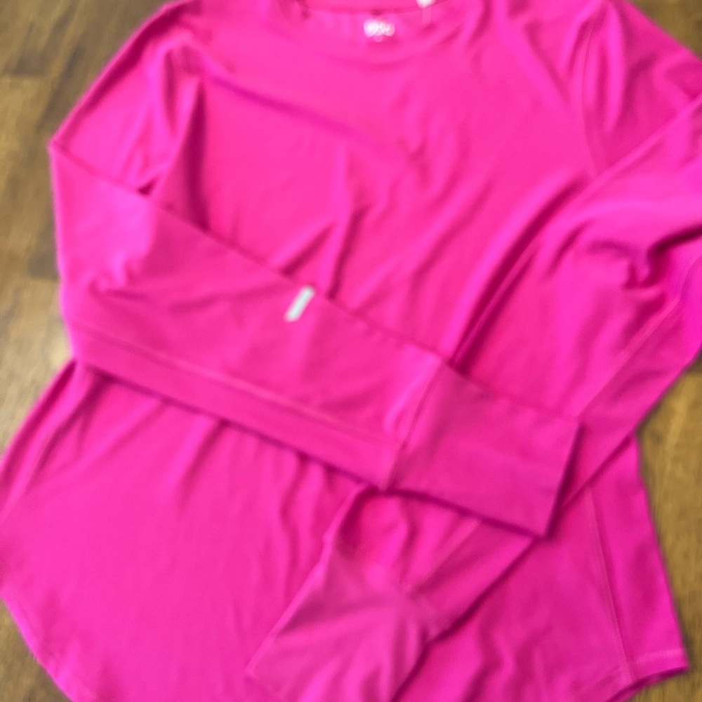 DSG Vibrant Pink Long Sleeve Workout Top